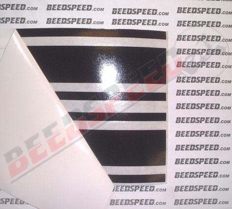 Sticker - Universal Panel Straight Stripes - Pair - 630x110mm - Silver