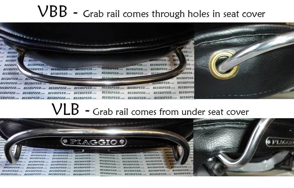 Vespa VBB Single Seat Cover - Black