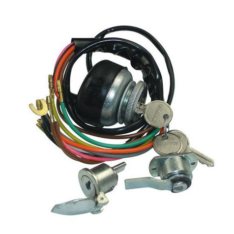 Lambretta Series 2 Li TV Ignition Switch Tool Box Steering Lock Kit AC/DC