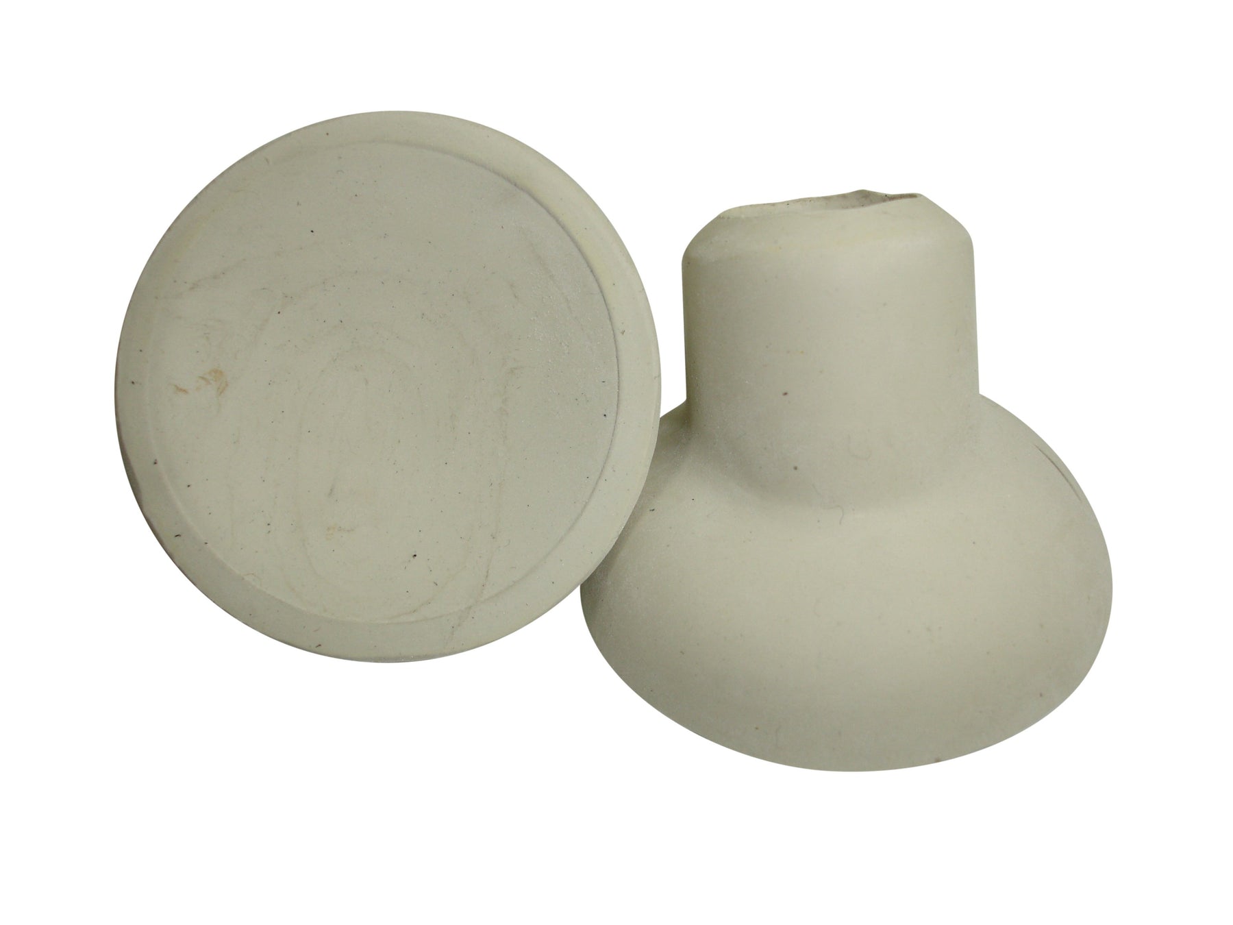 Vespa Lambretta Front Carrier Replacement Rubber Cup/Buffer - White 19mm Pair