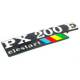 Vespa PX200E EleStart Side Panel Rainbow Badge With Flash