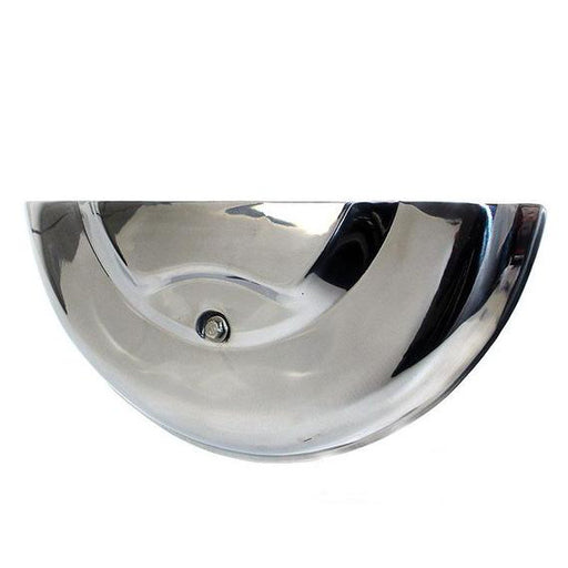 Vespa PX GS Style Spare Wheel Cover - Polished Stainless Steel
