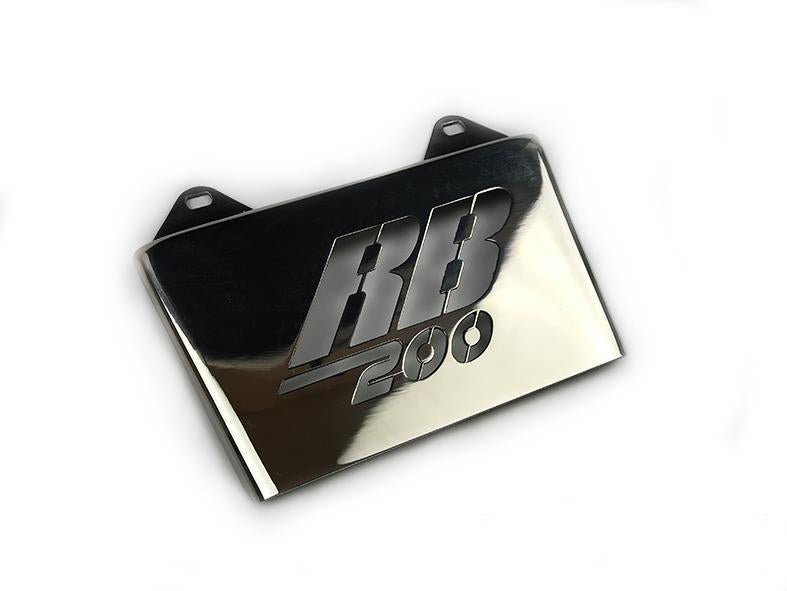 Lambretta RB200 Laser Cut Rear Mudflap - Polished Stainless Steel