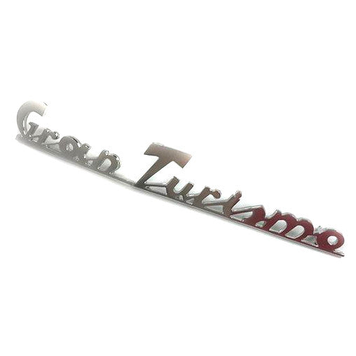 Vespa Gran Turismo Rear Frame Badge - Old Scroll Type