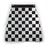 Universal Pressed Chequered Type Mudflap Silver & Black