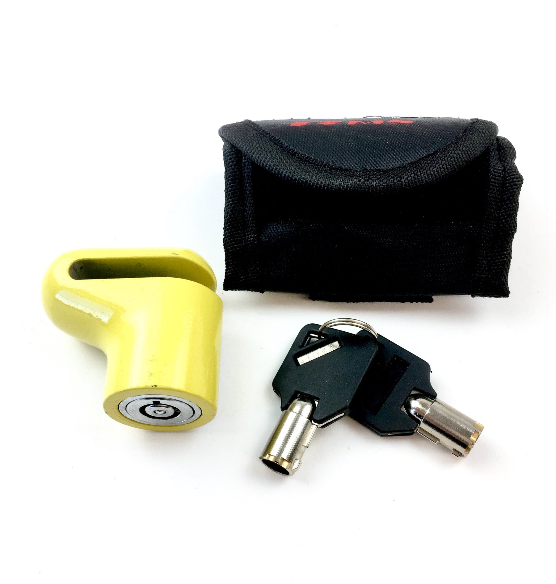Lock - Disc Lock - 6mm Pin - With Case - 28 800 0130 - Yellow