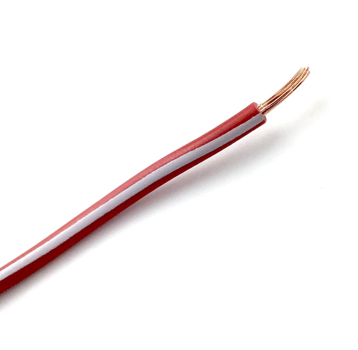 Red Auto Cable Automotive Wiring/Wire Cable Red/White Per Meter