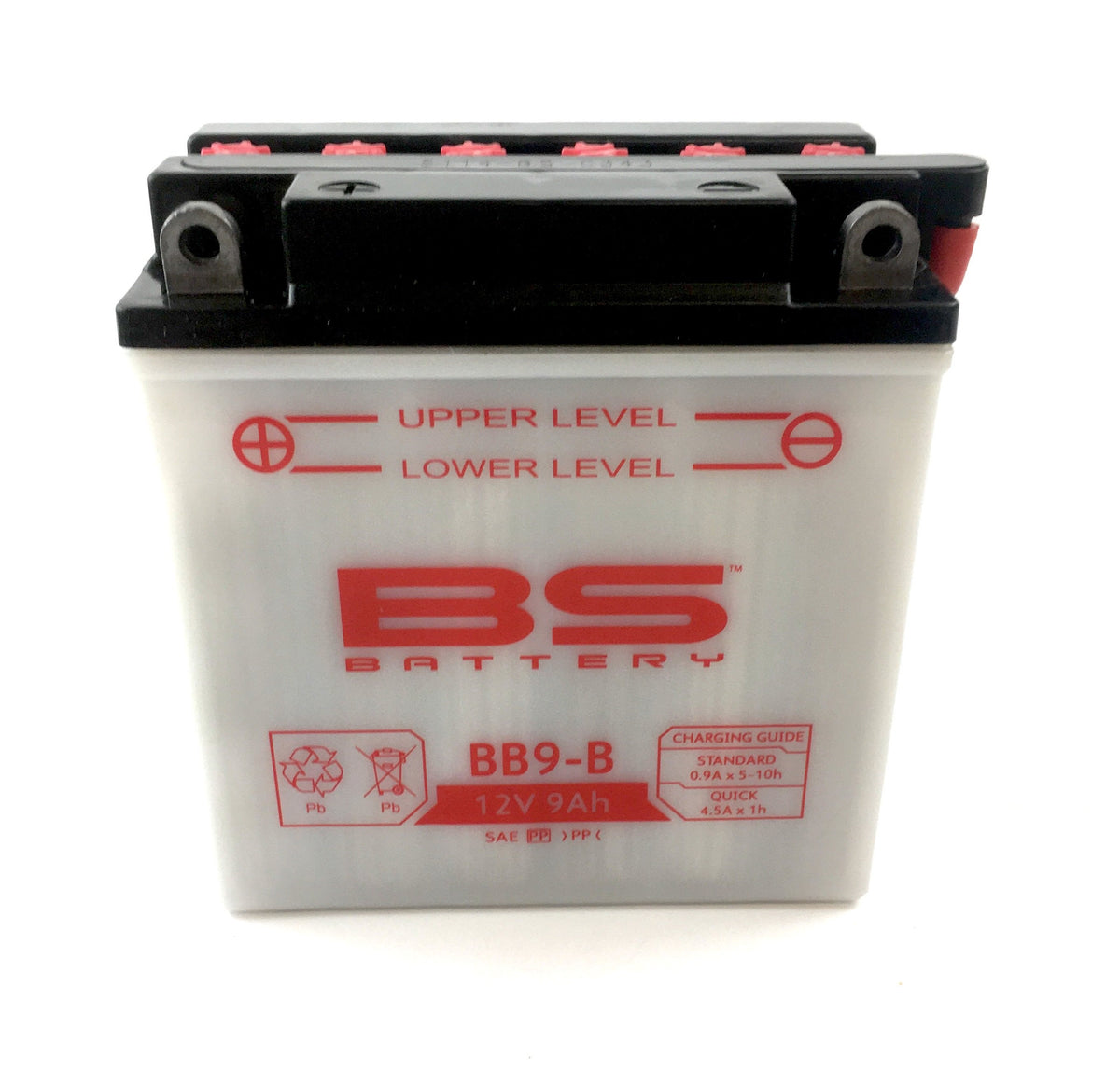12V Battery for BB9B BS / CB9B, YB9B models Includes Acid Pack