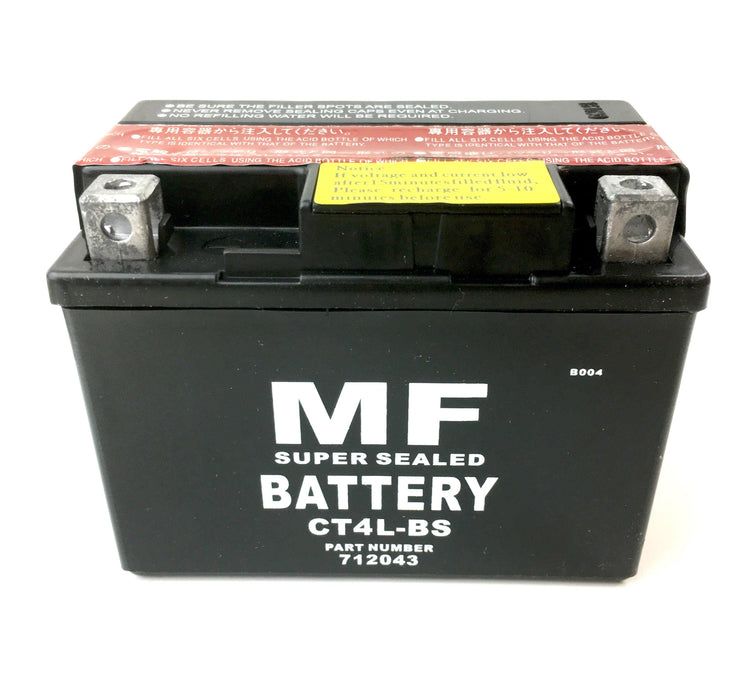 Battery - 12 V - YTX4-LBS / CTX4-LBS - Easy Fill Acid Pack - Beedspeed