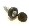 Fastener - Number Plate Screw And Cap - Self Tapper - Black