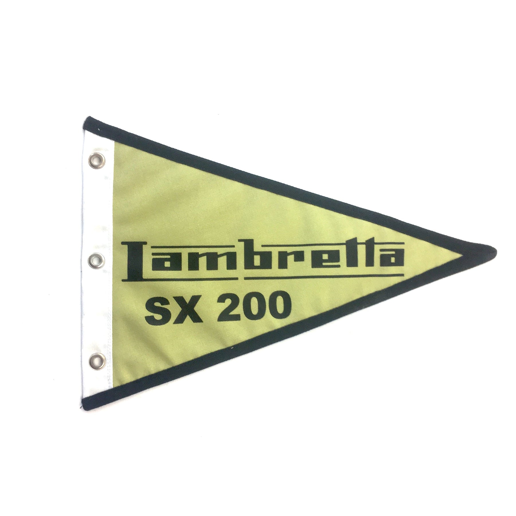 Flag Lambretta SX200 29cm x 18cm Green & Black