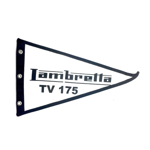 Flag Lambretta TV175 29cm x 18cm White