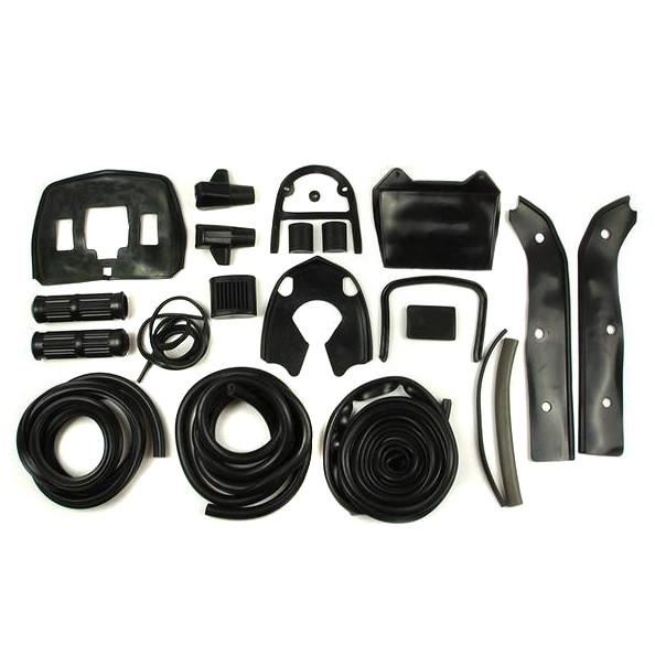 Lambretta Series 3 GP DL Li Special SX TV Complete Rubber Kit Set - Black