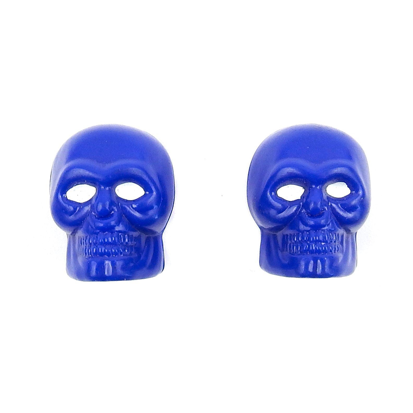 Valve Cap Blue Skull