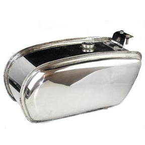 Lambretta Series 1-3 Li GP SX TV Long Range 17L Petrol Tank - Polished Stainless Steel