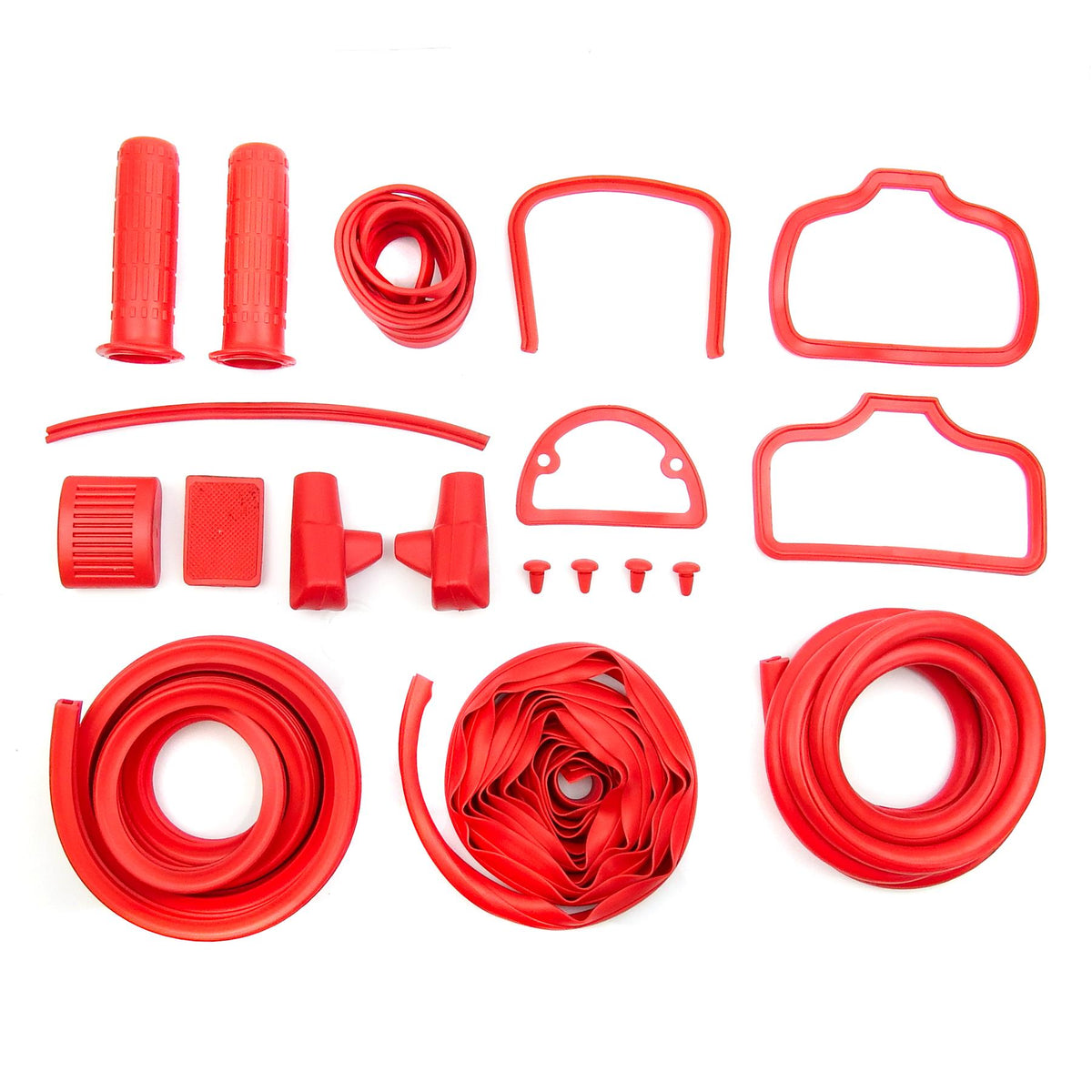 Lambretta Series 1 2 Li TV Complete Rubber Kit - Red