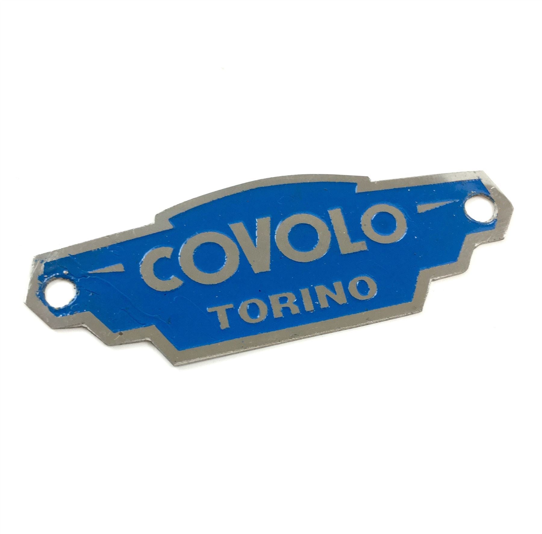Lambretta Seat Badge Plaque - Covolo - Blue