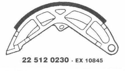 Brake Shoes 22 512 0230