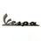 Vespa GTS Super Sport S Side Panel Legshield Badge Black 15cm x 4.9cm
