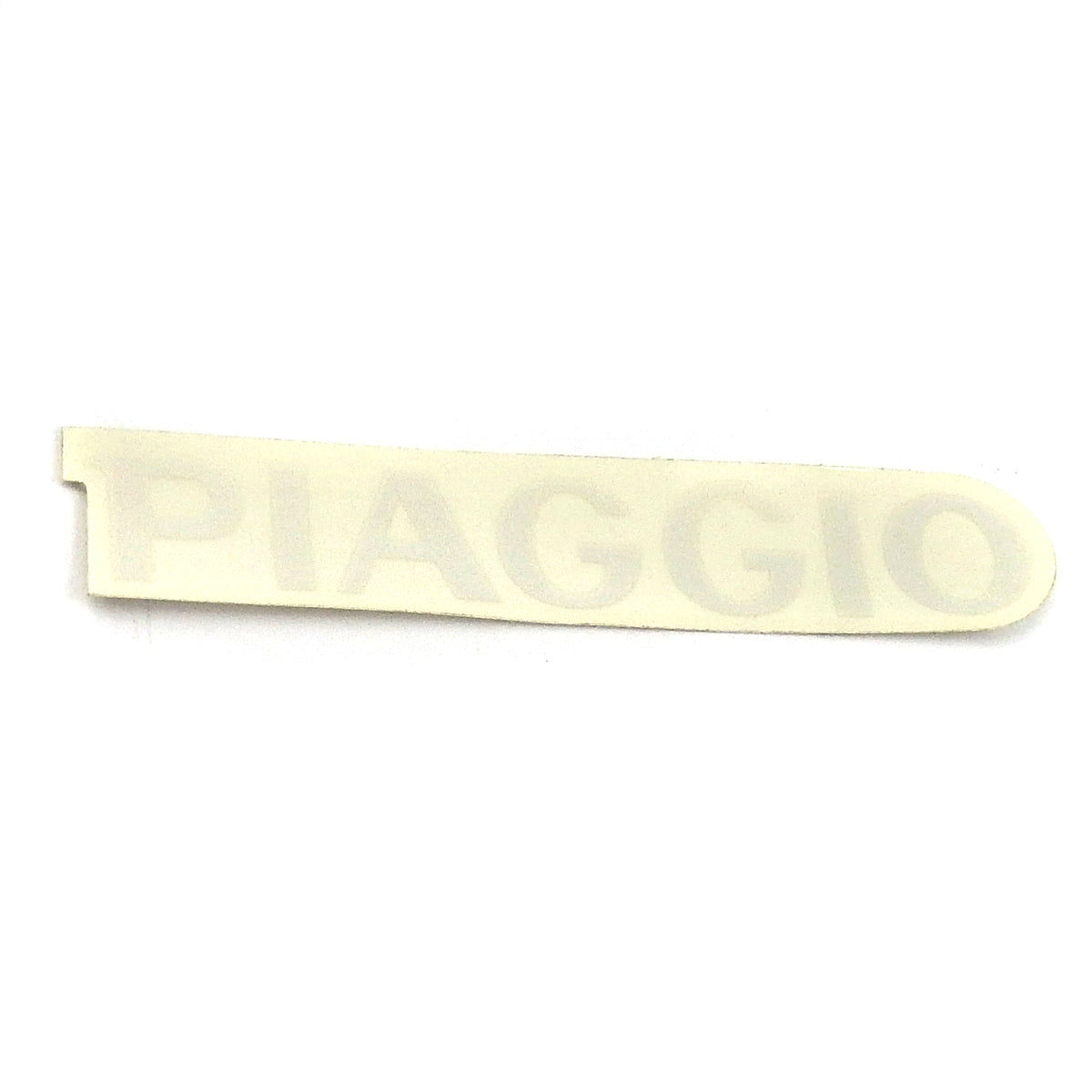 Piaggio White Pearl Sticker 7.5cm