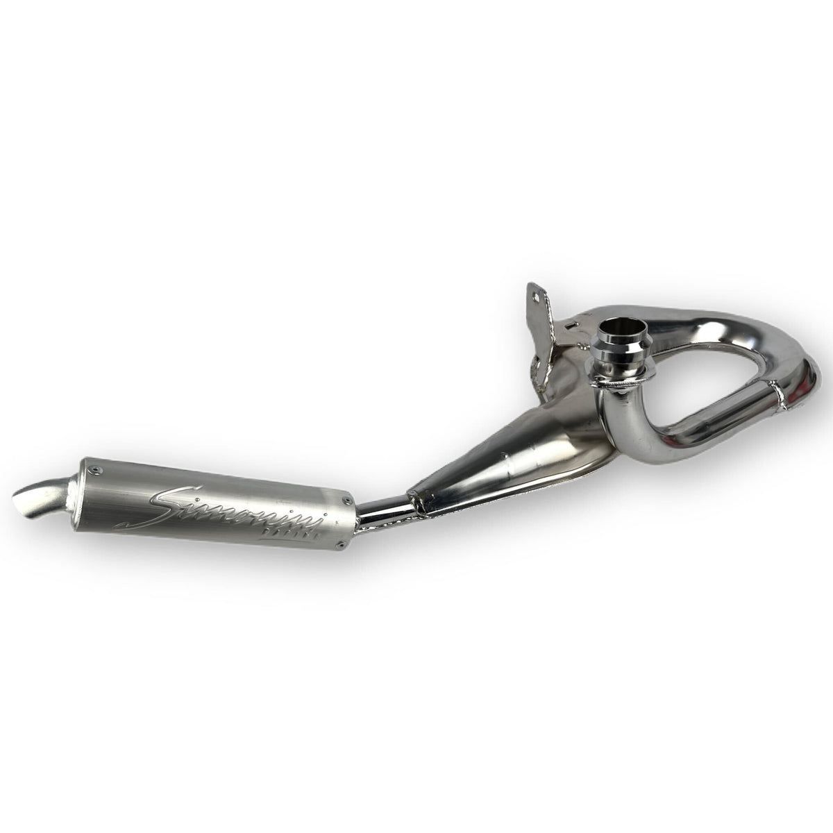 Vespa T5 Mk1 Classic Simonini Sports Exhaust Chrome