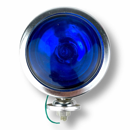 Vespa Lambretta Scooter Spot Light Spotlight Chrome 9cm Blue Lens