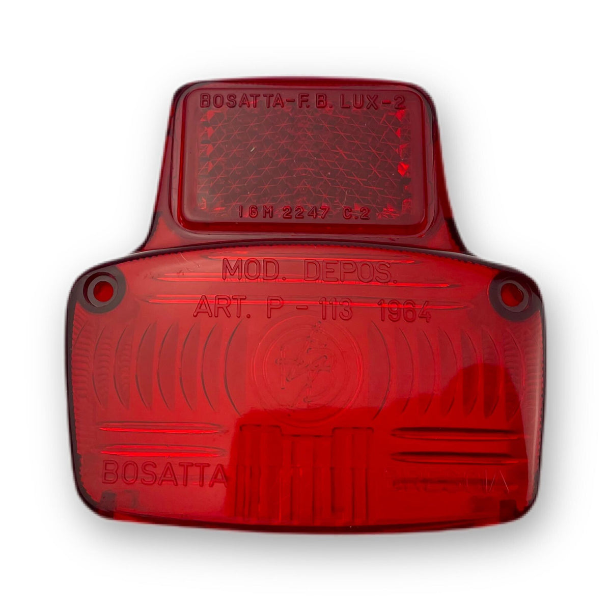 Vespa V50 V90 Prim ET3 SS50 SS90 Rear Light Lens - Bosatta