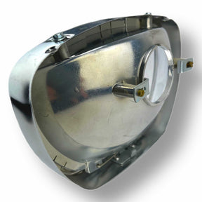 Piaggio Ape 175 '64-'65, 150-350 400 450 500 '66- Front Headlight with Chrome Rim 95x150mm