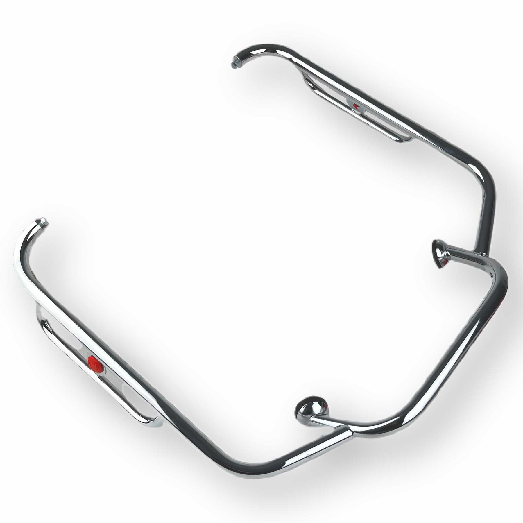 Vespa PX PE T5 Lambretta Series 3 Cuppini 1 Piece Cuppini Chrome Front Crash Bar - Red