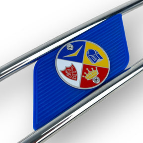 Lambretta Series 3 Li SX TV Side Panel Embellishers Protectors  - Blue