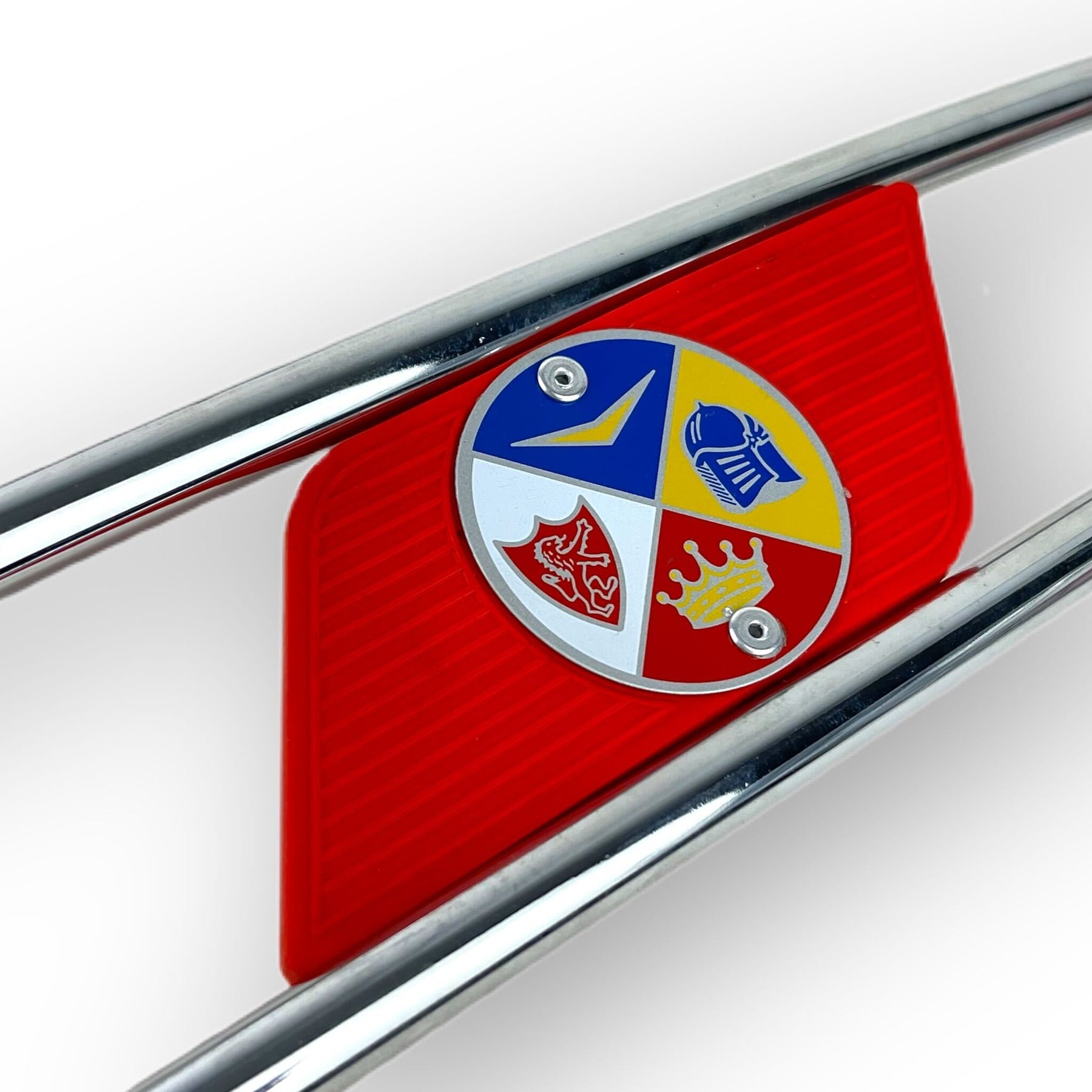 Lambretta Series 3 Li SX TV Side Panel Embellishers Protectors  - Red