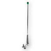 Vespa Lambretta Scooter Chrome Mini Aerial Flag Holder Pole - 23cm - Green Ball