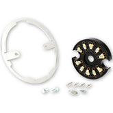 Lambretta Series 3 Li Mounting Ring and distributor for Moto Nostra LED HighPower Headlight 120mm 12V DC