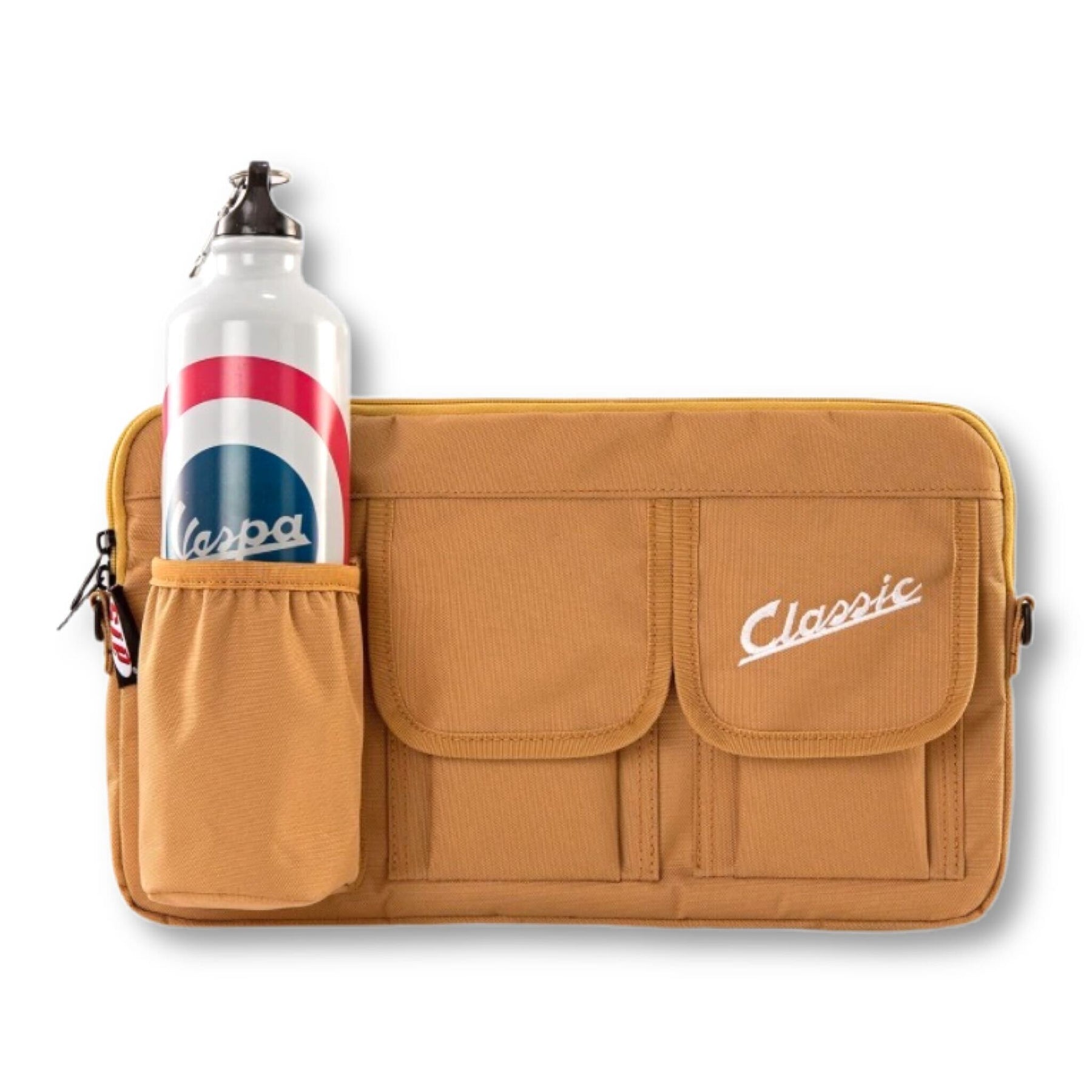 Vespa Lambretta Scooter SIP Classic Glovebox Bag - Brown Beige