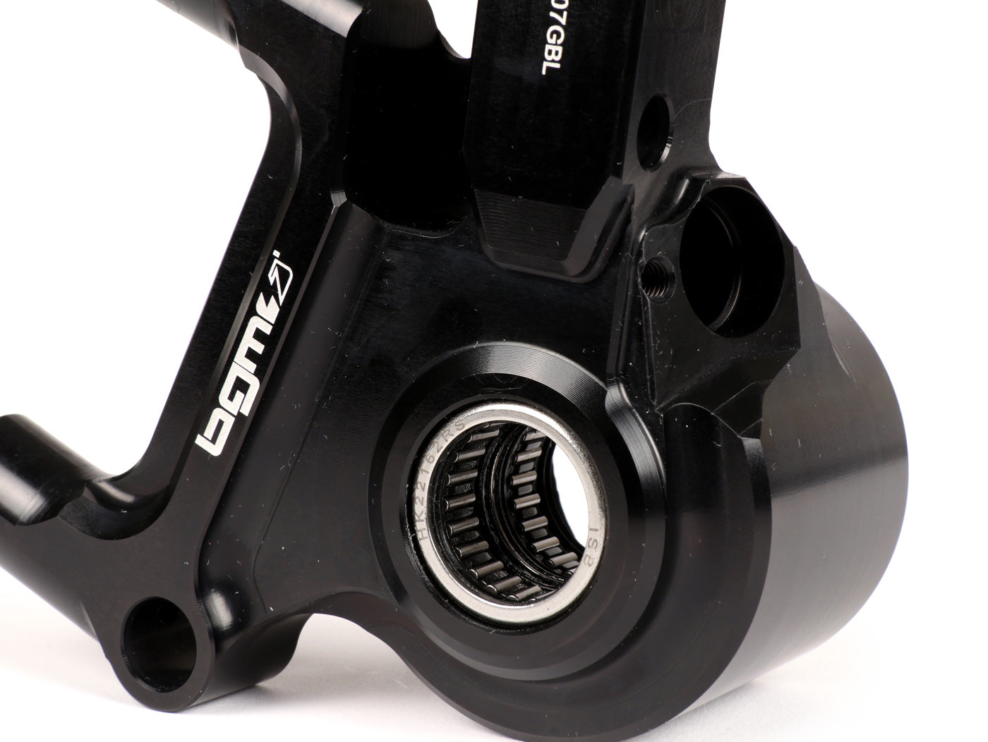 Vespa PX Disc (1998-) MY, 2011- BGM PRO CNC Touring Front Brake Caliper Bracket Drum type Piaggio Grimeca 20mm - Black