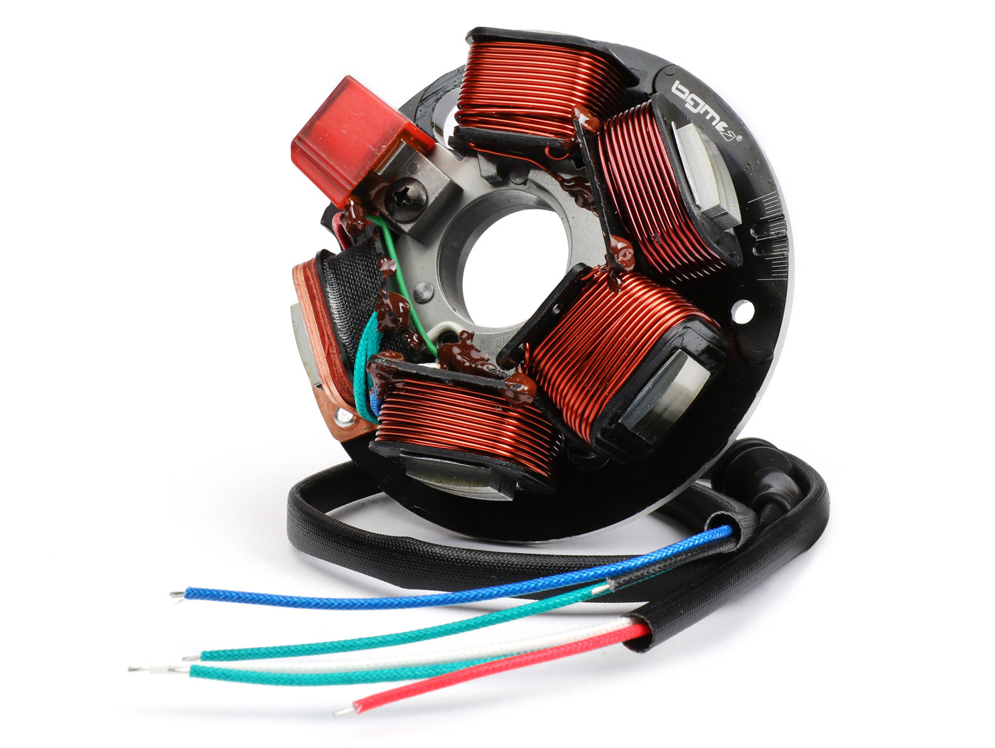 Vespa BGM PRO PK XL Conversion V50/PV Stator Plate - 5 coils, 6 cables - for converting Smallframe to electronic ignition