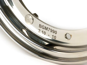 Vespa PX Rally Super Sprint LML V50 PK 10" BGM PRO Wheel Rim - Polished Stainless Steel