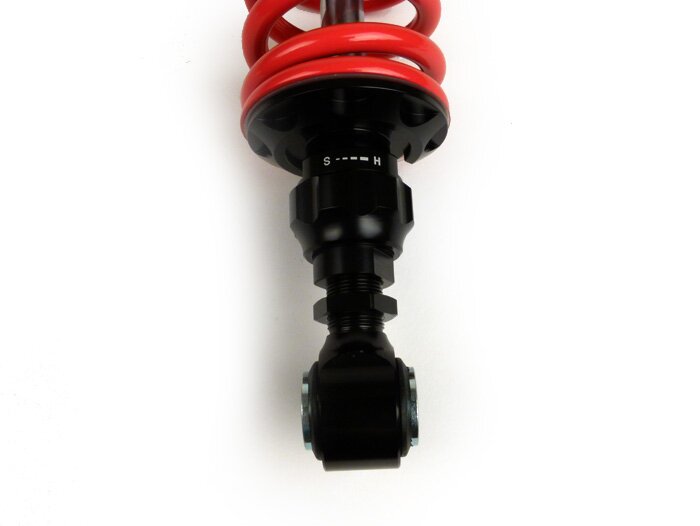 Lambretta Series 1 2 3 Li LiS GP SX TV BGM Pro R12 V2 Black & Red Edition 300-310mm Rear Shock Absorber