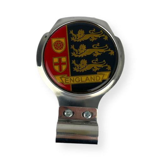Bar Badge/Plaque - England 3 Lions - Stainless Steel