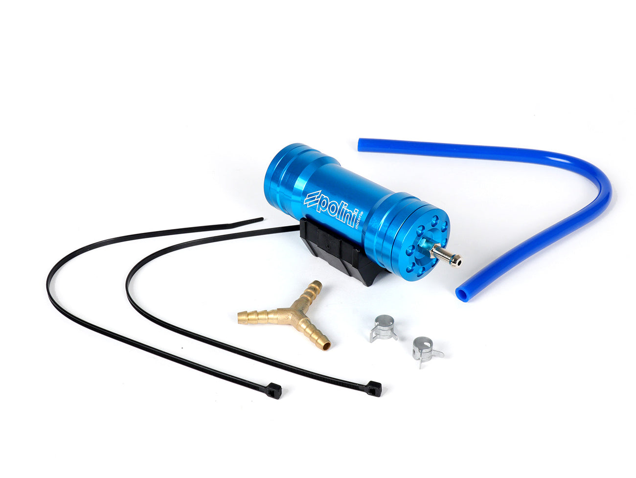 Polini CNC Aluminium Fuel Compensator Boost Bottle - Blue