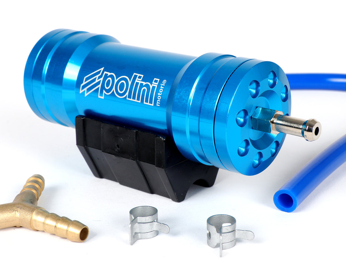 Polini CNC Aluminium Fuel Compensator Boost Bottle - Blue