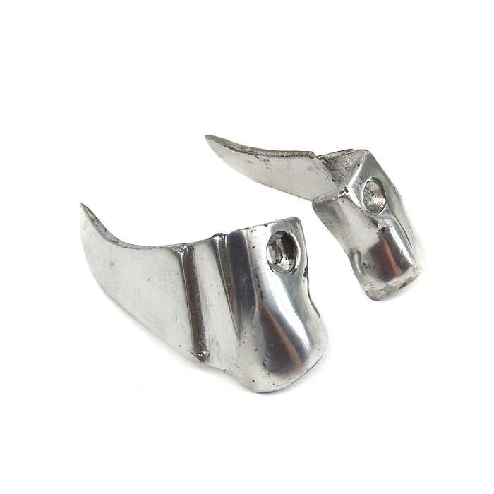 Lambretta - Leg Shield Rubber - Lower Clamp - GP - Chrome - Pair