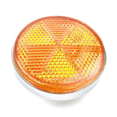 Amber Light Reflector With Chrome Surround 60mm Diameter