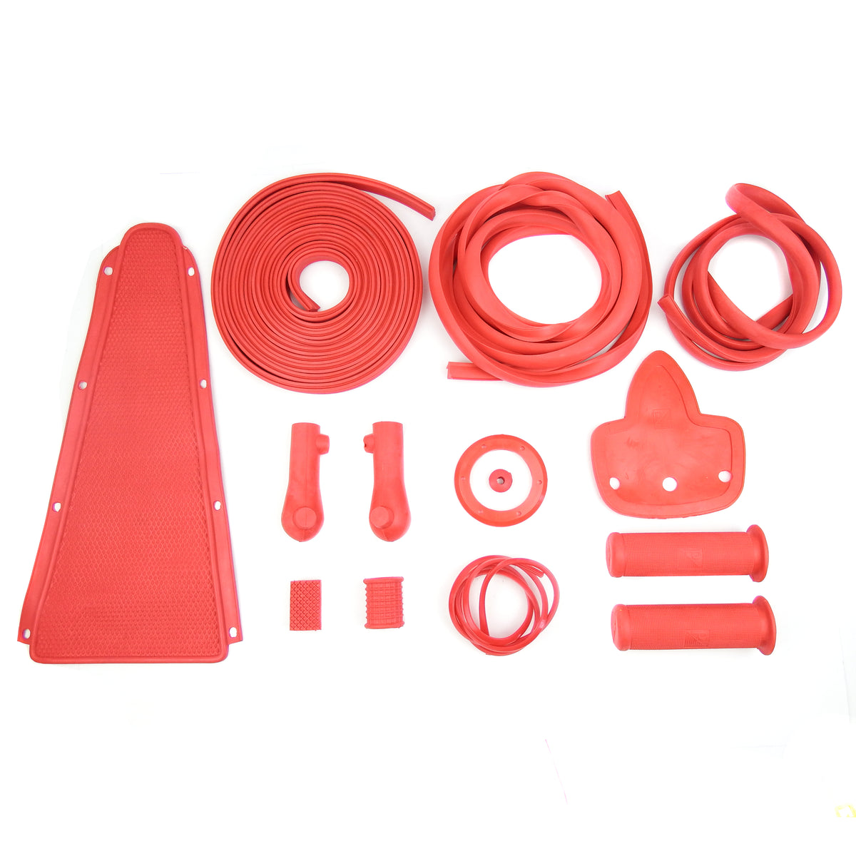 Vespa VLB Super Sprint Rally Rubber Set Kit Pack - Red