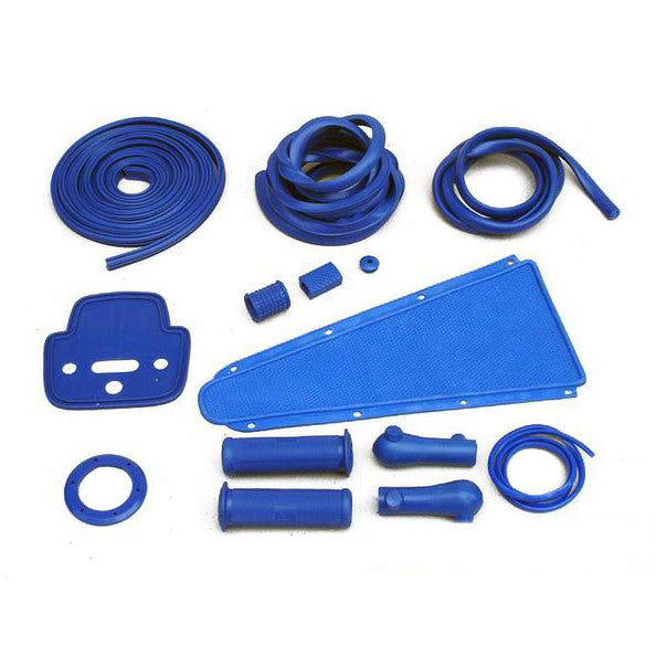 Vespa VLB Super Sprint Rally Rubber Set Kit Pack - Blue