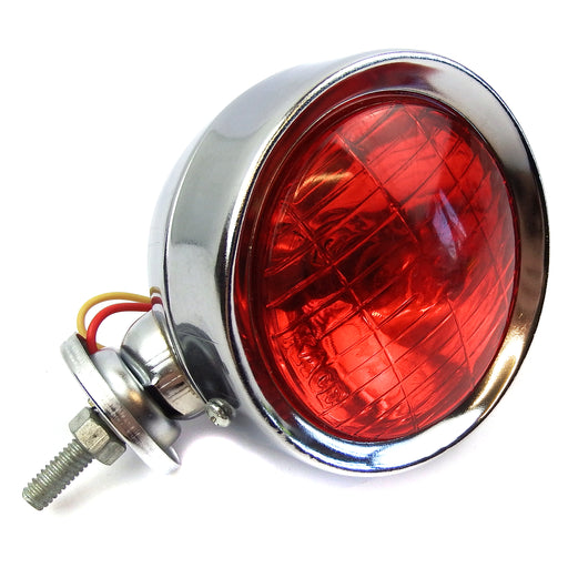 Lamp Spot Light 9.5cm Chrome With Red Lens