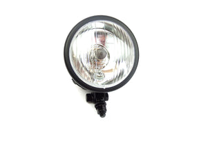 Satin Black Round Dominator Headlight 10.9cm