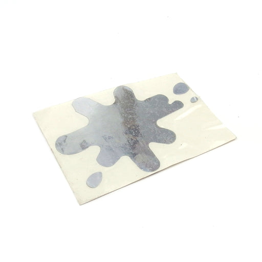 Lambretta GP DL Legshield Sticker - Ink Splash - Chrome