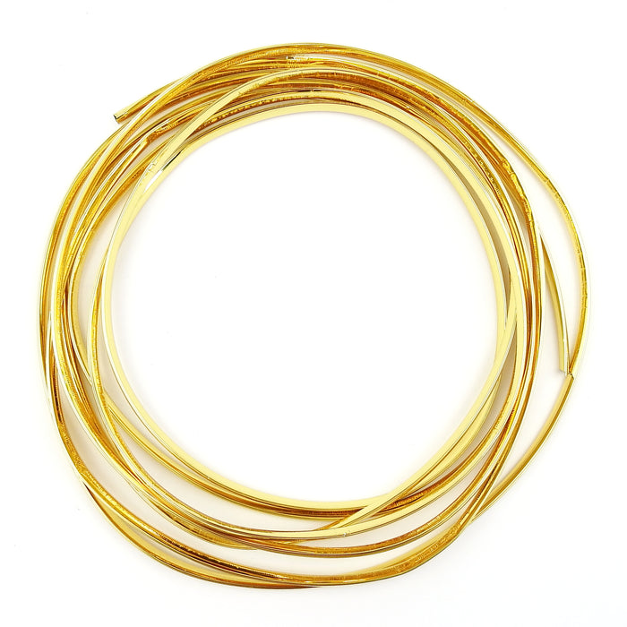 Lambretta Vespa Scooter Gold Edging Trim - 5 Metre - Toolbox Door Legshield Side Panel