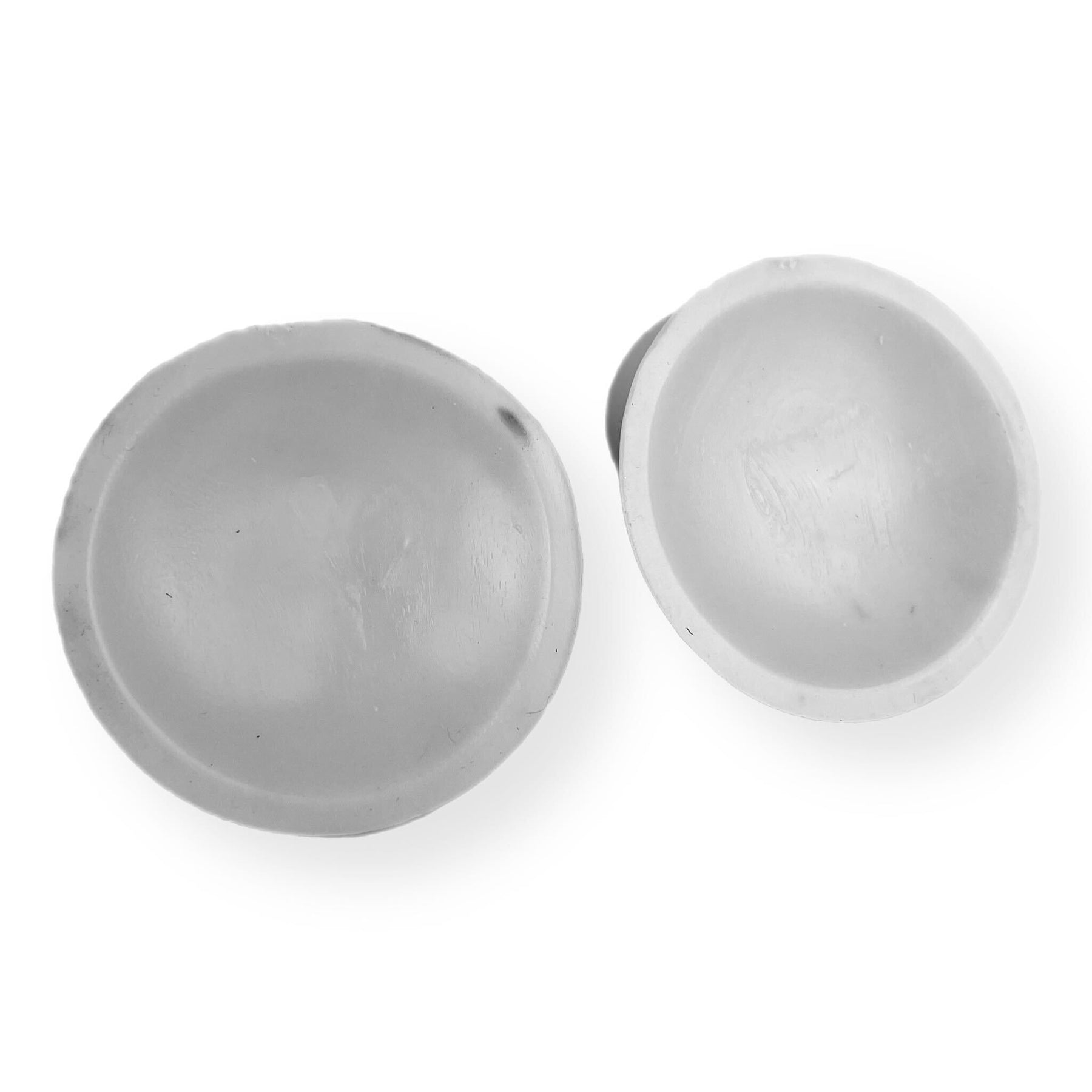 Front Carrier Replacement Rubber Cup/Buffer - 16mm - Pair - White